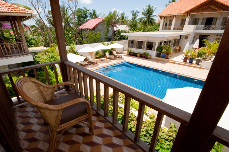Battambang - Bambu Hotel - balkon